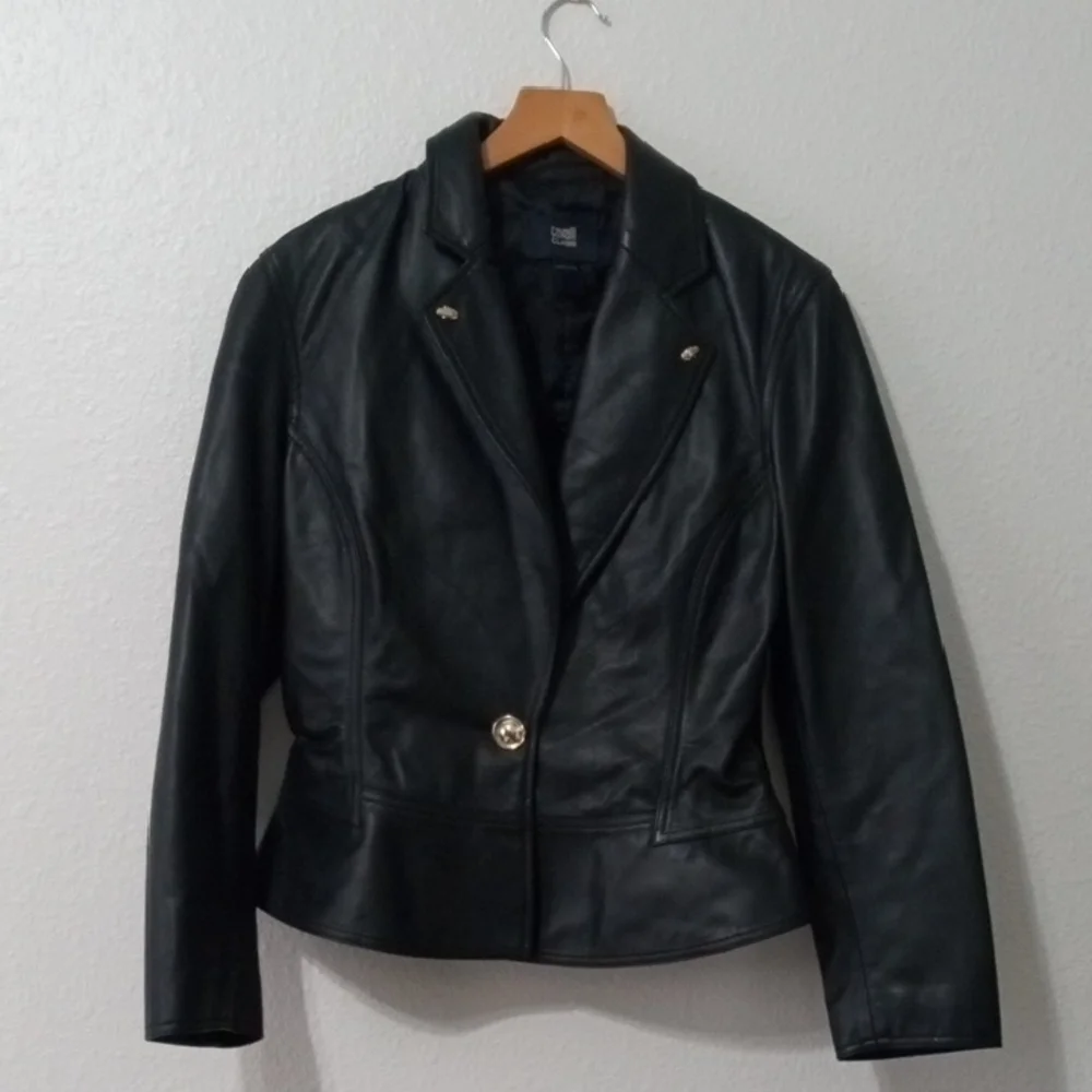 Cavalli Class Leather Jacket - Picture 2 of 13